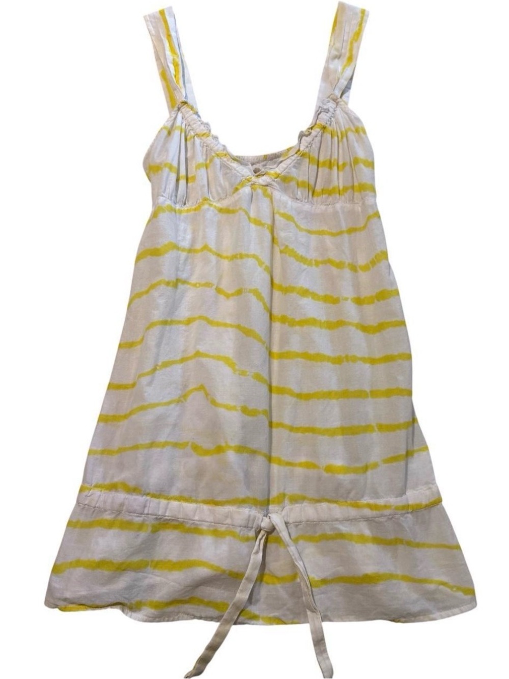 Vintage Free People Early 2000’s Archive Bib Tunic Babydoll Tie Die Size S
